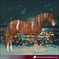 Horse Color:Powder White Chestnut