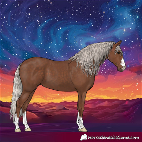 Horse Color:Silver Black 