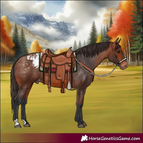 Horse Color:Bay Appaloosa