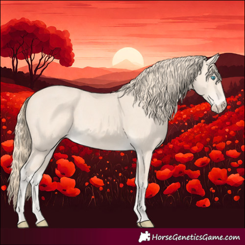 Horse Color:Perlino 