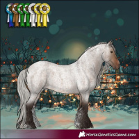 Horse Color:Powder White Silver Brown Roan Dun