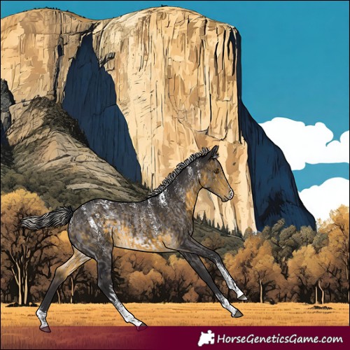 Horse Color:Platinum Brown Dun Tobiano Rabicano  and Powder White Silver Buckskin 