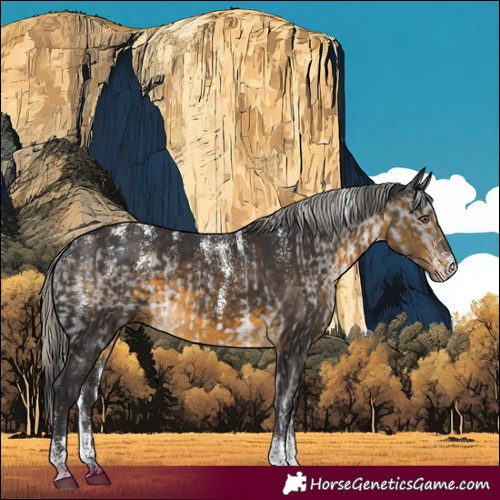 Horse Color:Platinum Brown Dun Tobiano Rabicano  and Powder White Silver Buckskin 