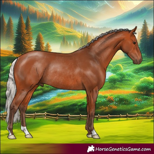 Horse Color:Silver Bay Rabicano 