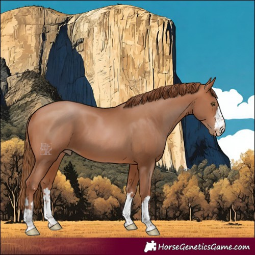 Horse Color:Brown Pearl 