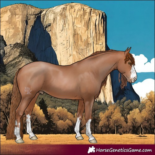 Horse Color:Brown Pearl 
