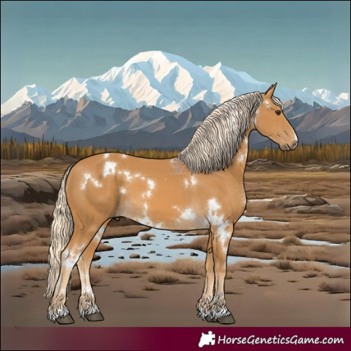 Horse Color:White Spotted Palomino