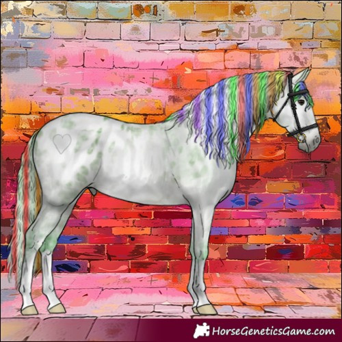 Horse Color:Gray Painted Watercolor Bay Ice Blanket 