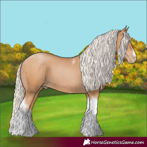 Horse Color:Silver Black Pearl Tobiano 