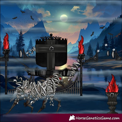 Horse Color:Silver Black  and Grullo 