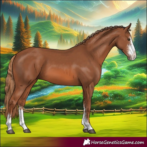 Horse Color:Chestnut Sabino 
