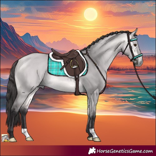Horse Color:Platinum Buckskin Dun 