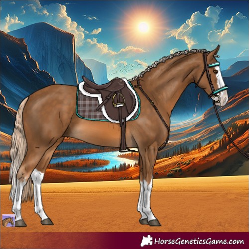 Horse Color:White Spotted Chocolate Palomino Splash