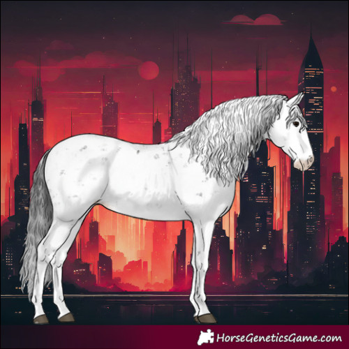 Horse Color:Black Sabino 