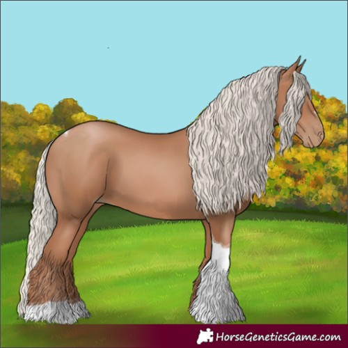 Horse Color:Silver Black Pearl Tobiano 