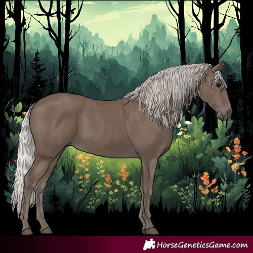 Horse Color:Silver Black 
