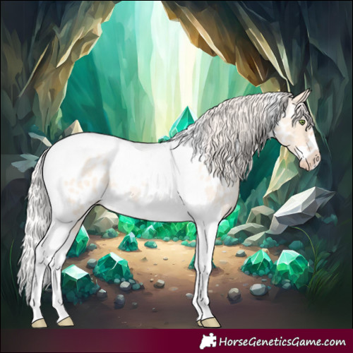 Horse Color:Silver Amber Champagne Roan Dun Splash Tobiano Frame Near Leopard Rabicano