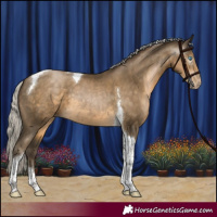 Horse Color:Gray Silver Smoky Black Pearl Tobiano 