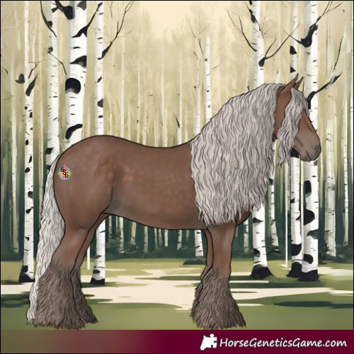 Horse Color:Silver Black 