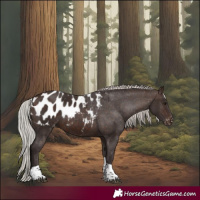 Horse Color:Silver Brown Tobiano Appaloosa 