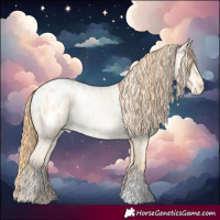 Horse Color:Platinum Buckskin Roan Pearl Blanket  and Buckskin Roan Pearl Blanket 