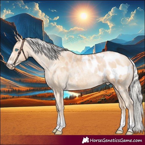 Horse Color:Silver Buckskin Pearl Appaloosa
