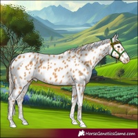 Horse Color:Palomino Leopard 