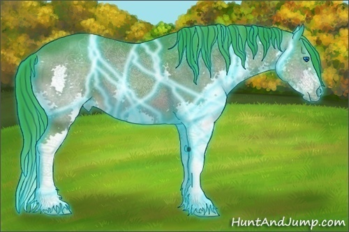 Horse Color:Thunderstruck Watercolor Bay Splash 