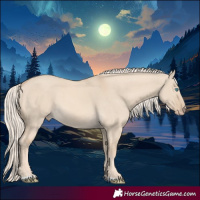 Horse Color:Cremello Dun 