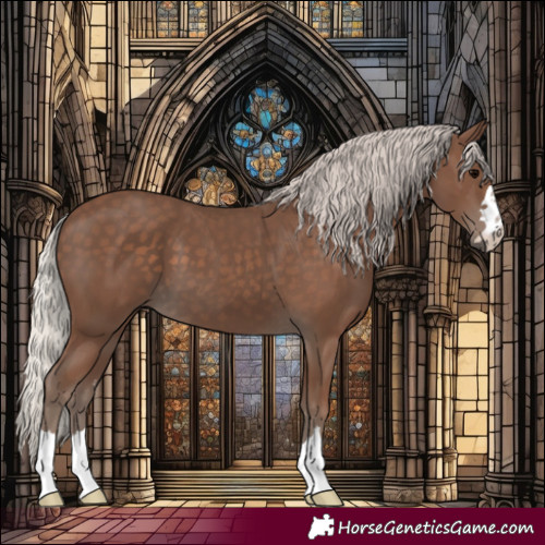 Horse Color:Silver Black 