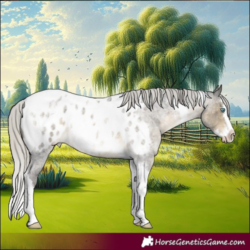 Horse Color:Silver Buckskin Roan Splash Tobiano Appaloosa Rabicano 