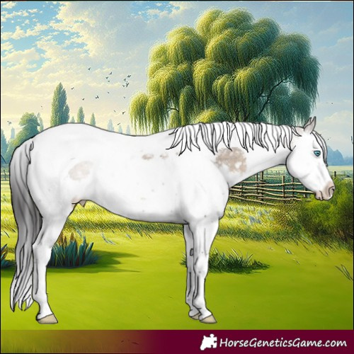Horse Color:Brown Dun Splash Tobiano Appaloosa 