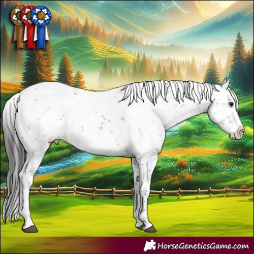 Horse Color:Buckskin Sabino Blanket Rabicano 