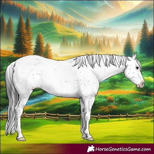 Horse Color:Brown Sabino Rabicano 