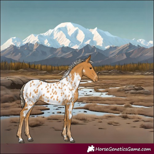 Horse Color:White Spotted Palomino Near Leopard 
