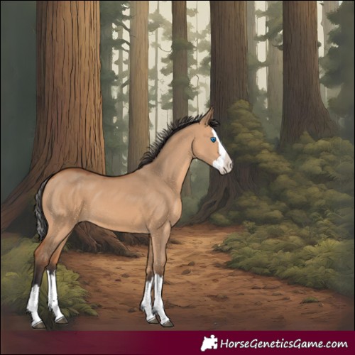 Horse Color:Bay Dun Splash 
