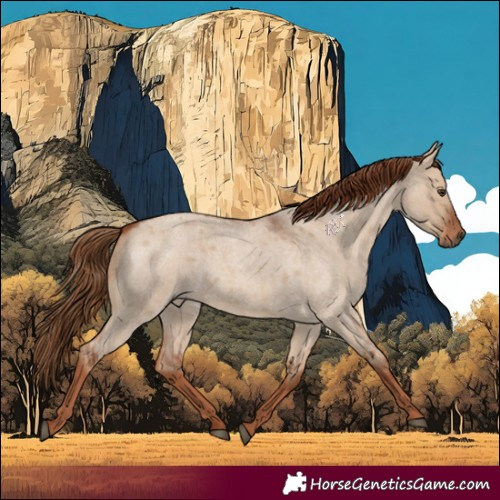 Horse Color:Red Dun Roan 