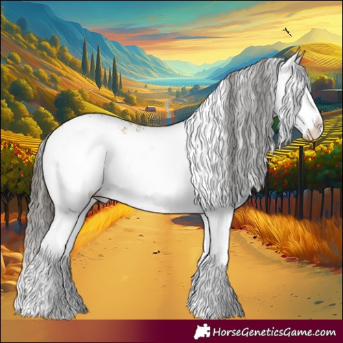 Horse Color:White Spotted Buckskin Dun Splash Rabicano 