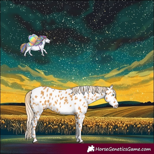 Horse Color:Powder White Palomino Dun Sabino Appaloosa Rabicano 