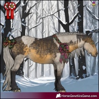 Horse Color:Silver Smoky Grullo Roan and Silver Buckskin Rabicano