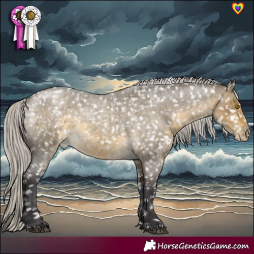 Horse Color:Silver Buckskin Roan Dun Snowflake Varnish Rabicano