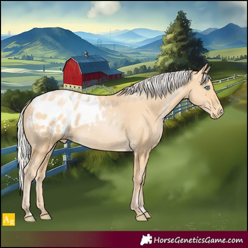 Horse Color:Silver Buckskin Pearl Appaloosa 