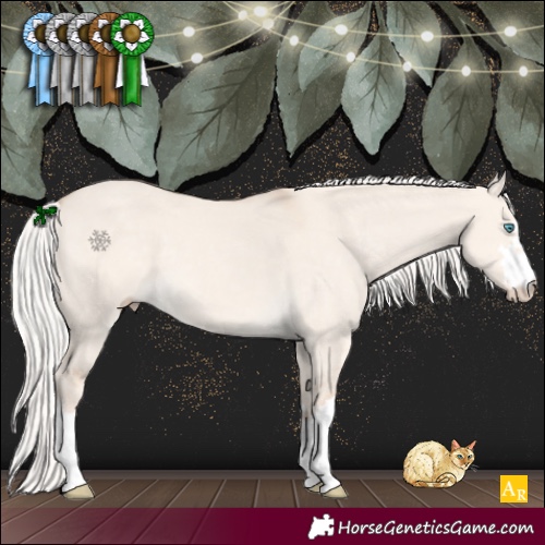 Horse Color:Silver Smoky Creme Dun 