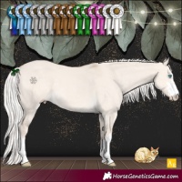 Horse Color:Silver Smoky Creme Dun 
