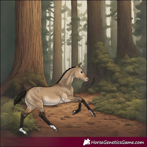 Horse Color:Gray Bay Dun Appaloosa 
