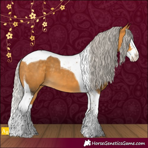 Horse Color:Silver Buckskin Splash Tobiano 