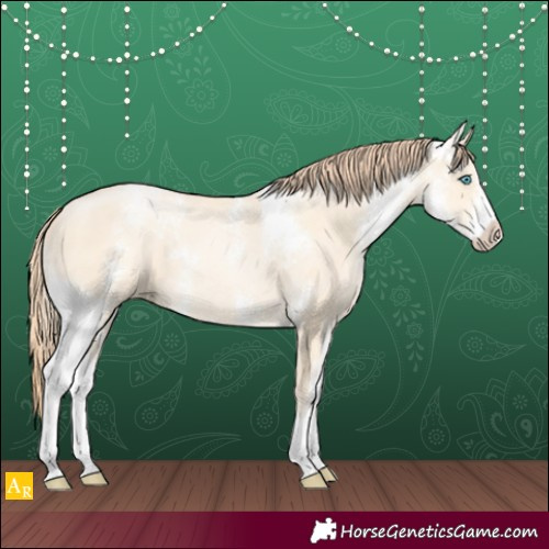Horse Color:Amber Cream Champagne Pearl Sabino