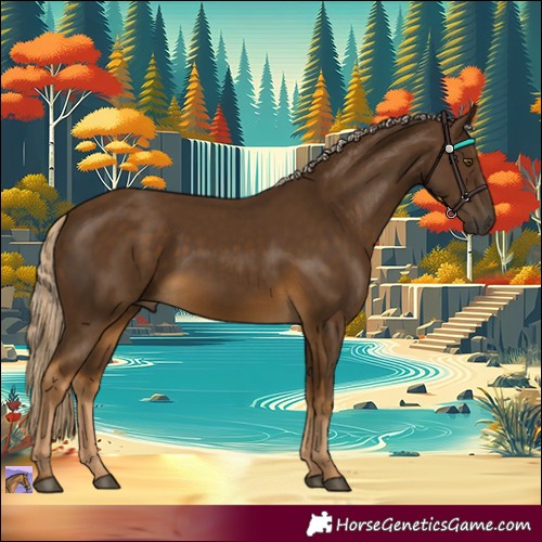 Horse Color:Chocolate Palomino 