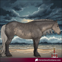 Horse Color:Silver Smoky Black Mushroom
