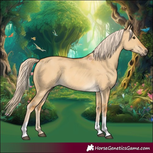 Horse Color:Palomino Dun Tobiano 
